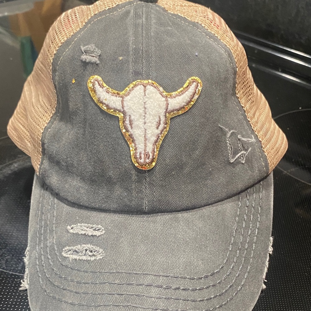 C.C Tan and Gray Mesh Cap